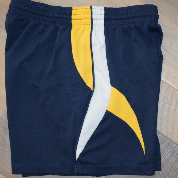 Vtg Teamwork Athletic Apparel Double Needle SHORTS Men’s S Michigan Color Block - Picture 6 of 9